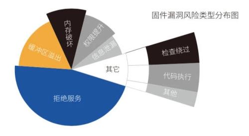 固件漏洞风险类型分布图