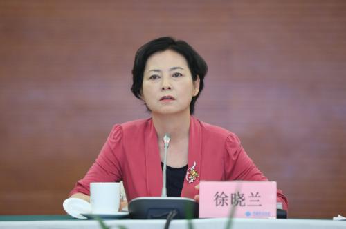 中国工业互联网研究院院长徐晓兰发言。供图