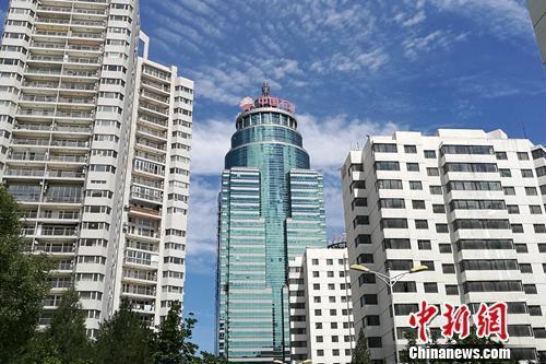 北京市亚运村北辰附近某小区楼外景。/p中新网 程春雨 摄