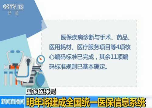 国家医保局 明年将建成全国统一医保信息系统